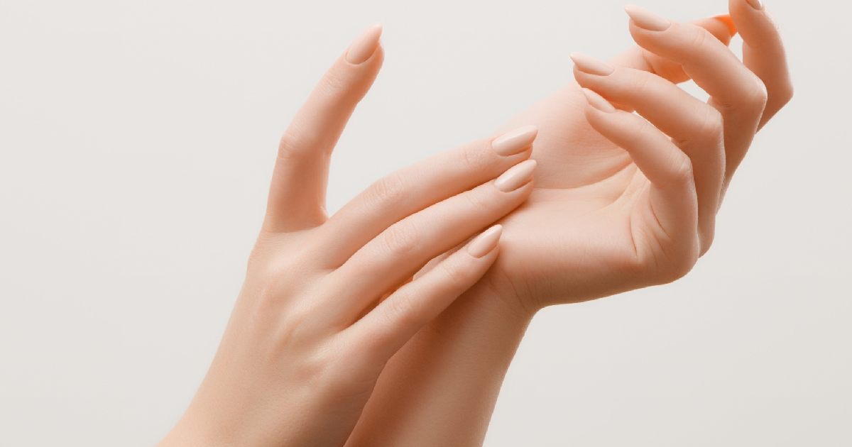 A women showing hands after hand rejuvenation treatment in Asheboro NC
