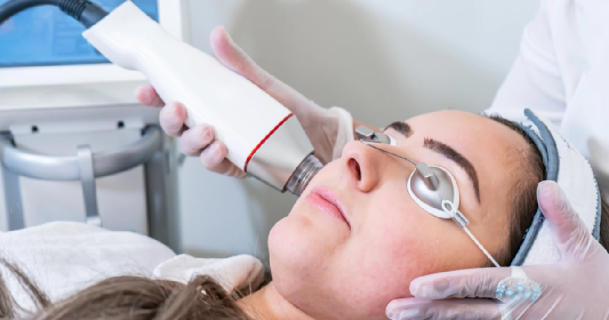 Woman Receiving Thermage Skin Tightening Treatment in Asheboro, NC